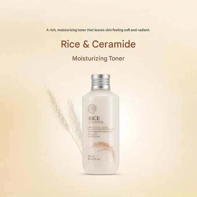 Rice & Ceramide Moisturizing Toner – Hydrating Facial Toner 150mL