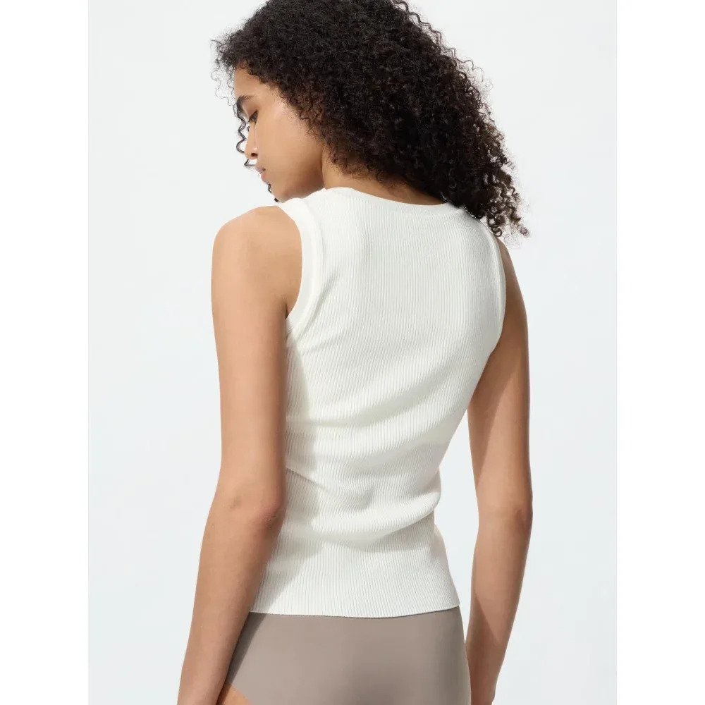 UniQlo Washable Knit Bra Top Sleeveless 489180 Japan best brand
