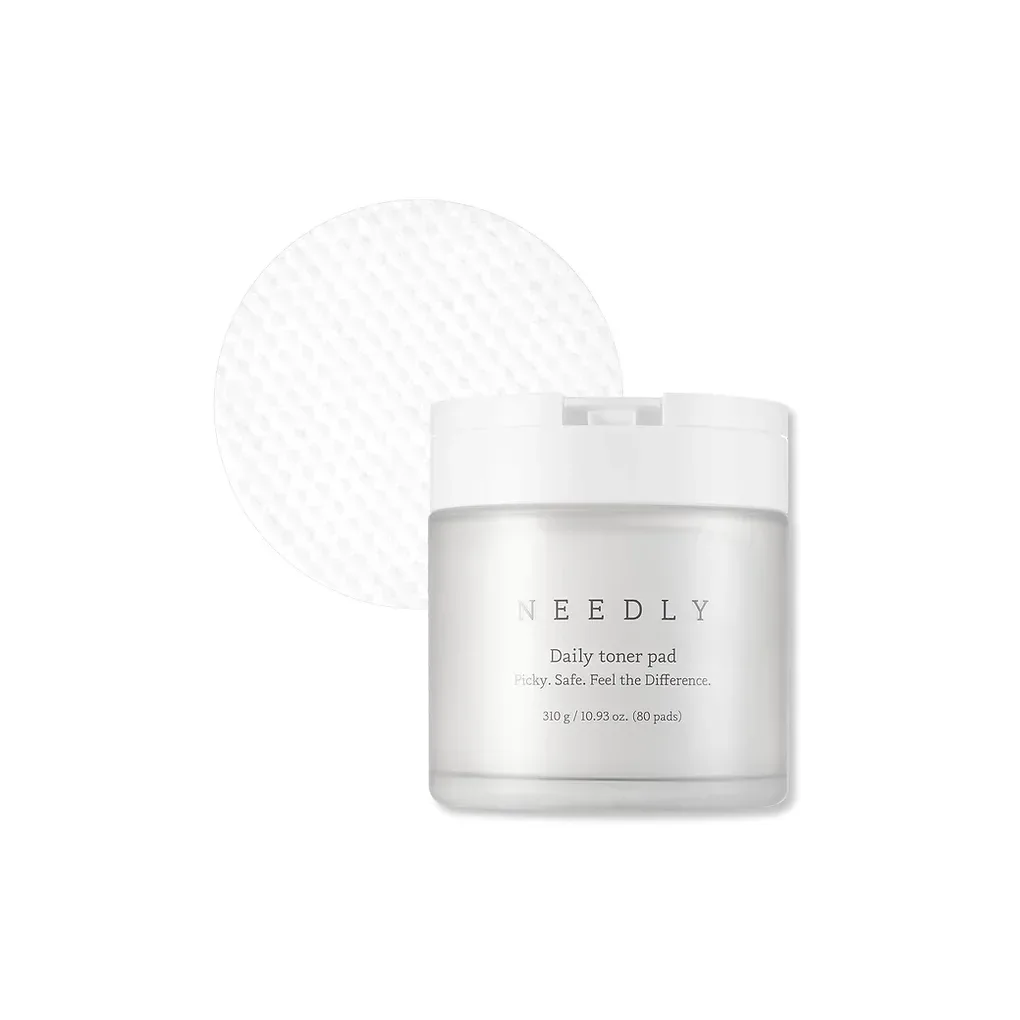 NEEDLY Vita C Toner Pad, 80 Sheets, Wiping Pad Exfoliating Care