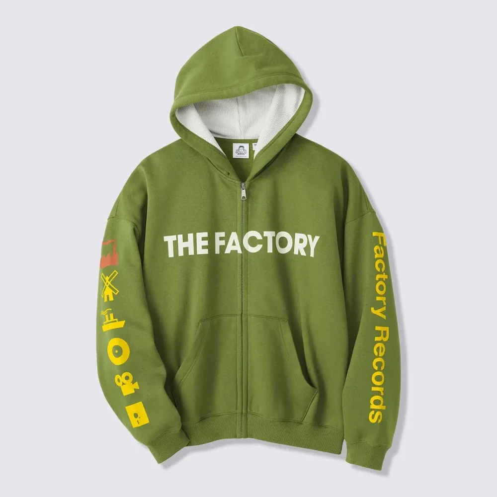 GU Heavyweight Sweatshirt Full-Zip Parka Factory Records PF 361482 Japan best brand
