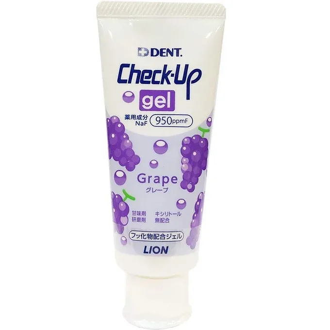 Kids LION  Dental Check-Up Gel – Grape Flavor (2.1 oz / 60 g)