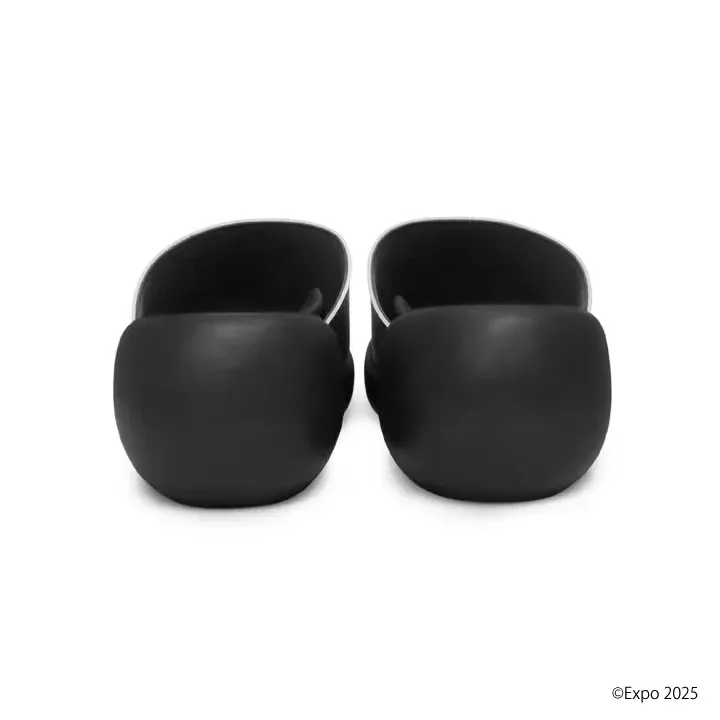 RegettaCanoe EXPO2025 Black Myakumyaku Sandals Egg Heel Women's - MYK-EGb