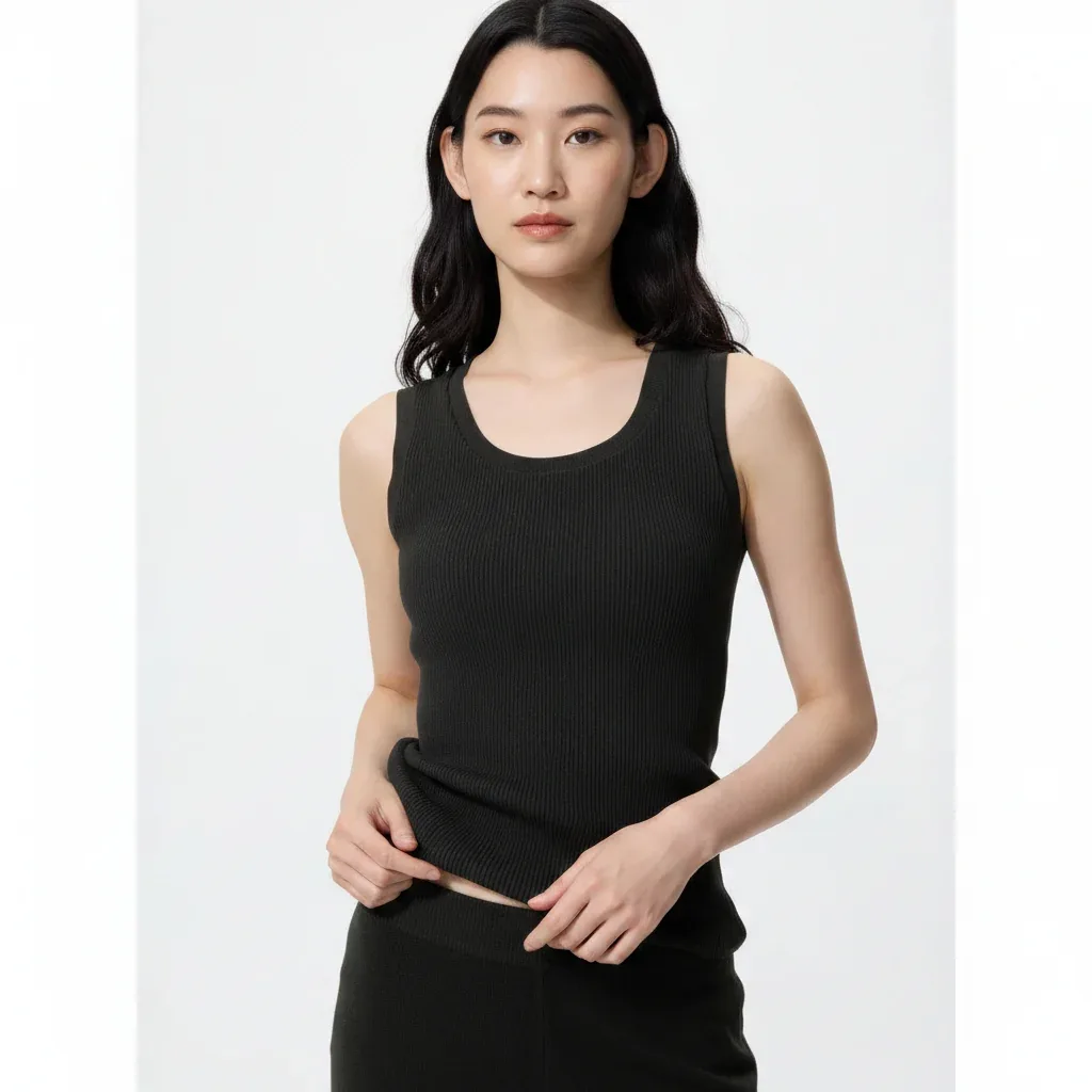 UniQlo Washable Knit Bra Top Sleeveless 489180 Japan best brand