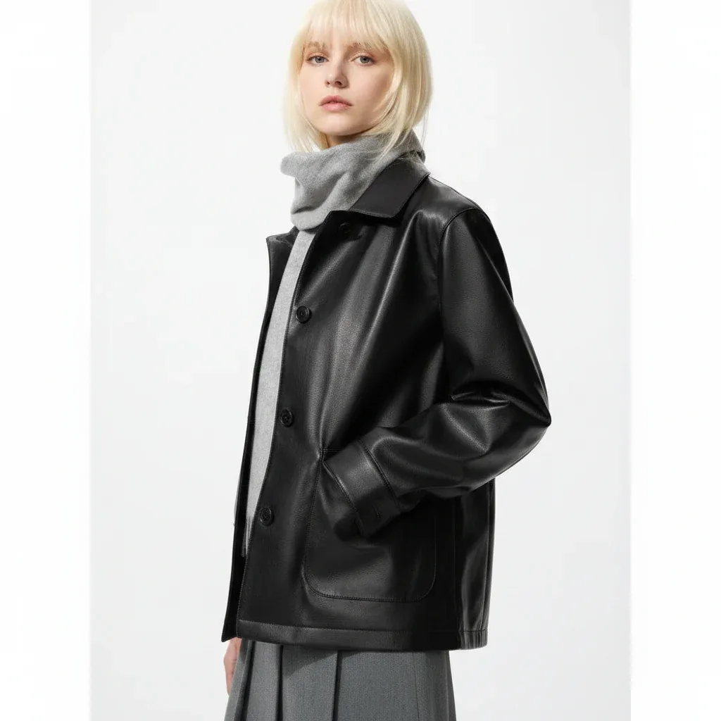 UniQlo Coating Relax Shirt Jacket 487846 Japan best brand