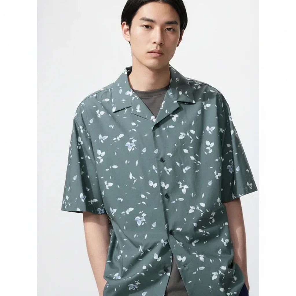 UniQlo Open Collar Shirt 482481 Japan best brand
