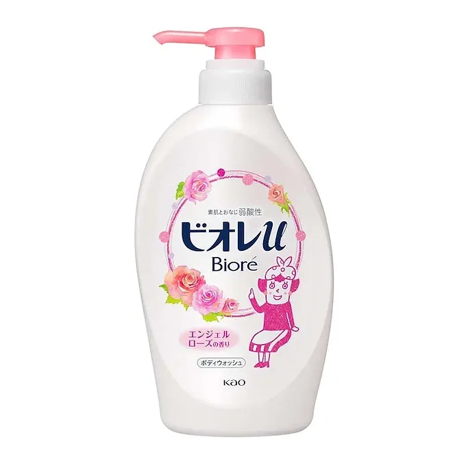 Biore U Body Wash – Angel Rose Scent (480ml Pump)