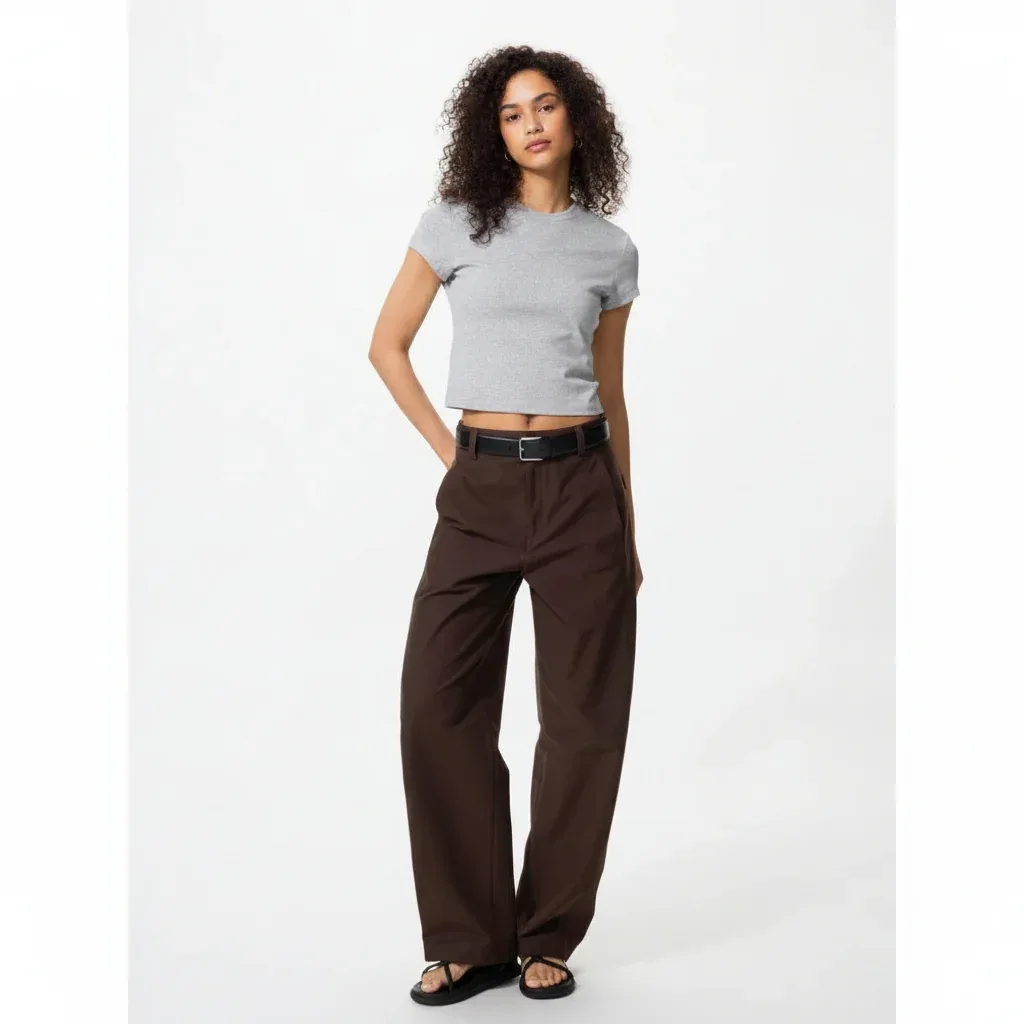 UniQlo Jersey Barrel-Leg Pants – Long Length 477345 Japan best brand