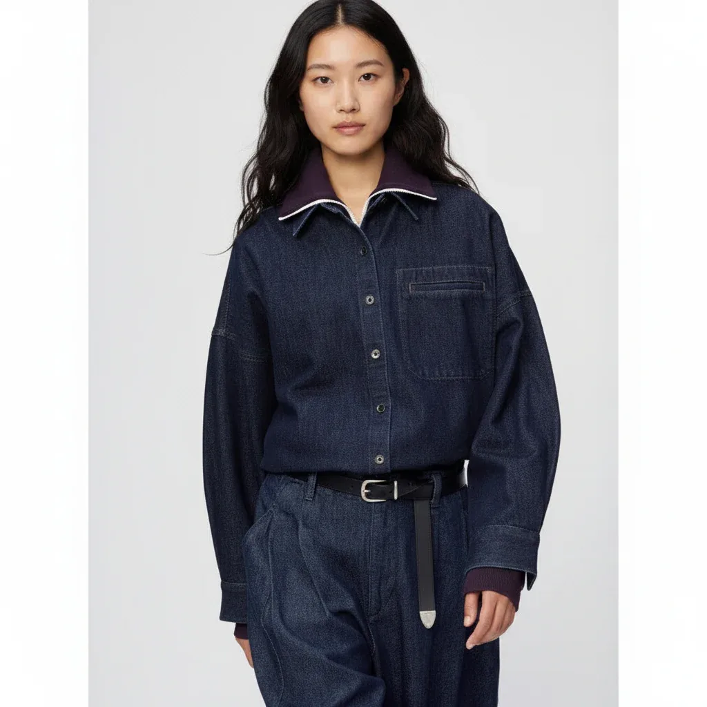 UniQlo Denim Relaxed Shirt Jacket 492123 Japan best brand