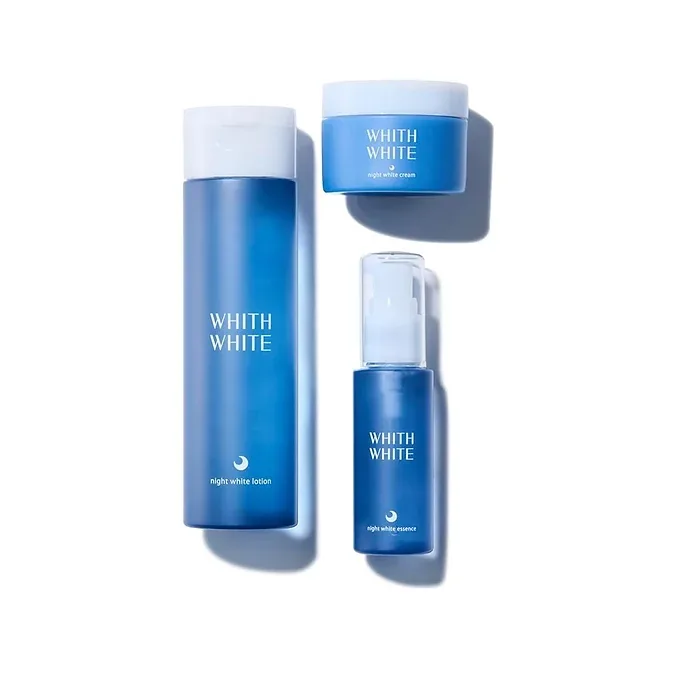 With White Whitening Lotion, Serum, Cream, Night Care Set  Quasi-Drug