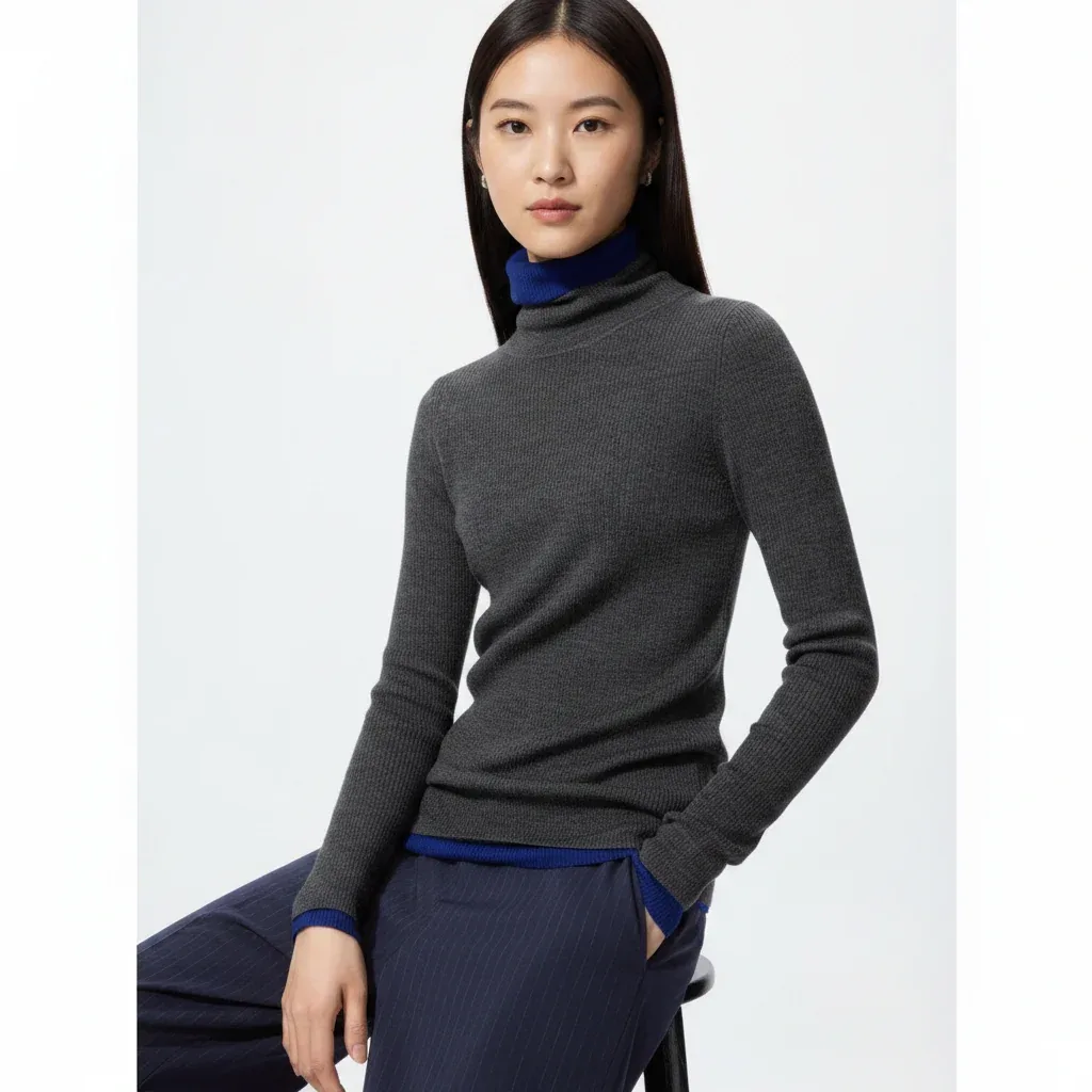 UniQlo Merino Ribbed Turtleneck Sweater 469426 Japan best brand