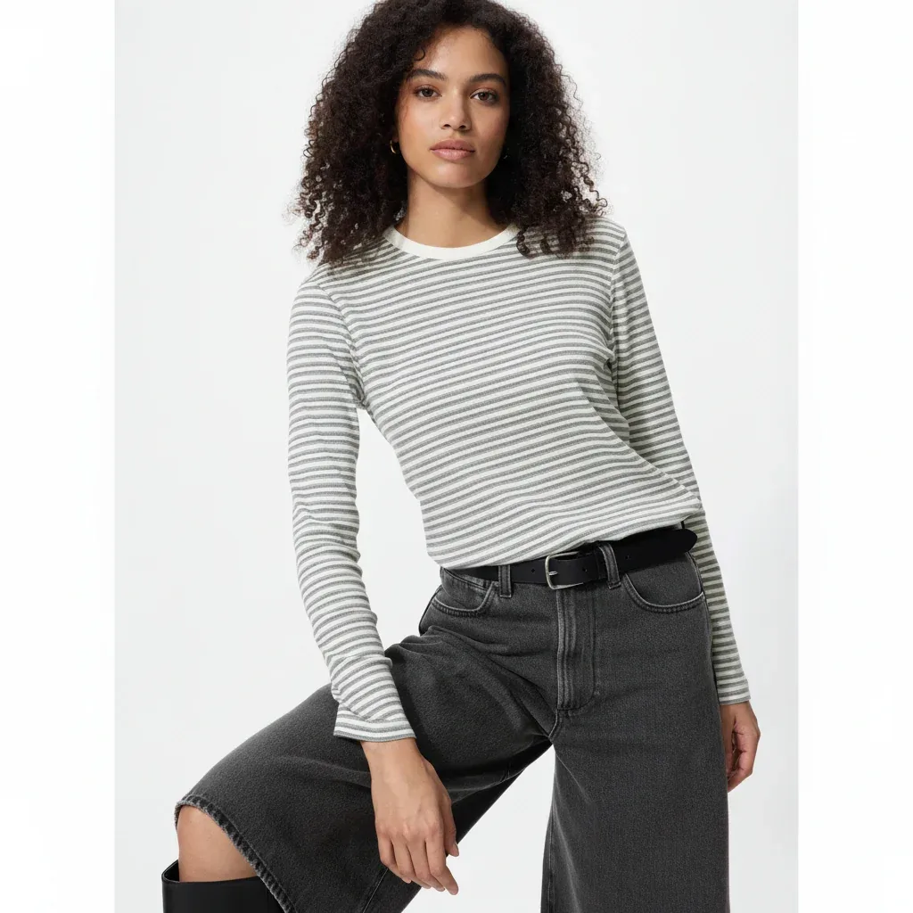 UniQlo Soft Rib T-Shirt 489040 Japan best brand
