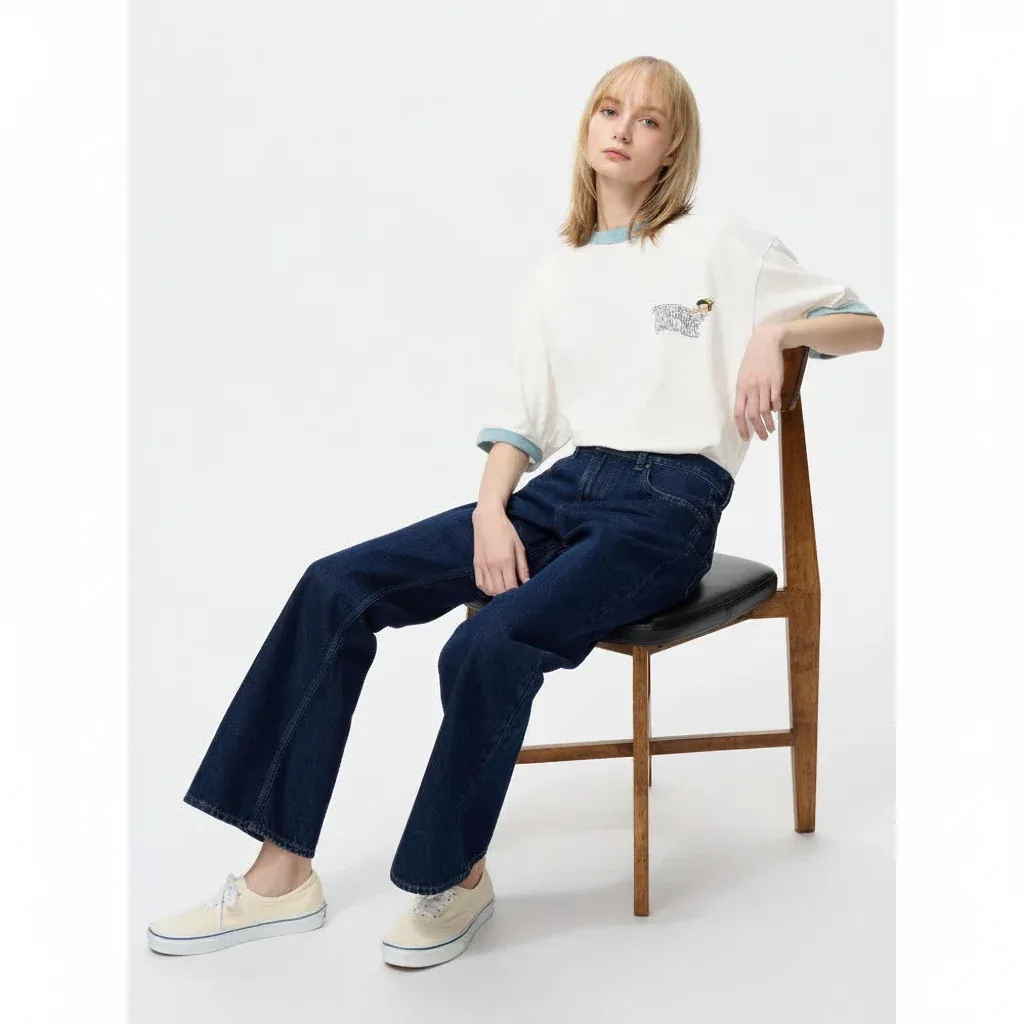 UniQlo Magic for All Icons UT Relax Fit Ringer T-Shirt – Pinocchio & Figaro 485482 Japan best brand