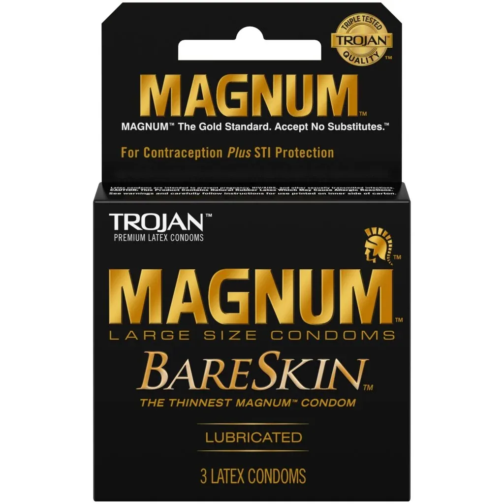 Trojan Magnum Bareskin 3 Count Condoms