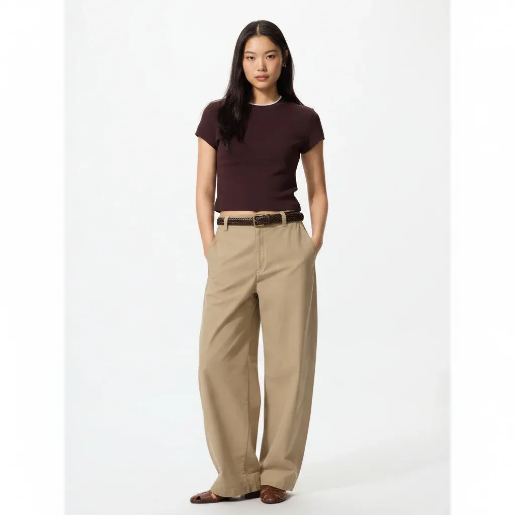 UniQlo Jersey Barrel-Leg Pants 475344/483722 Japan best brand