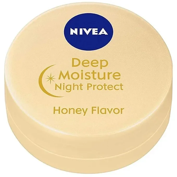 Nivea Deep Moisture Night Protect Honey Lip Balm (0.2 oz / 7 g)