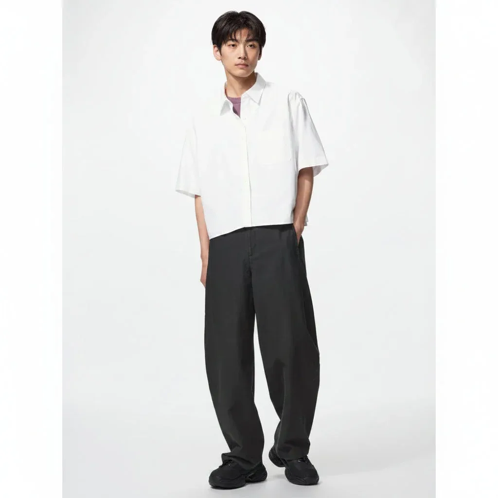 UniQlo Jersey Barrel-Leg Pants 475344/483722 Japan best brand