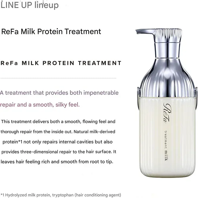 ReFa MILK PROTEIN Shampoo / Treatment (Choose Your Option) (White) 500 mL