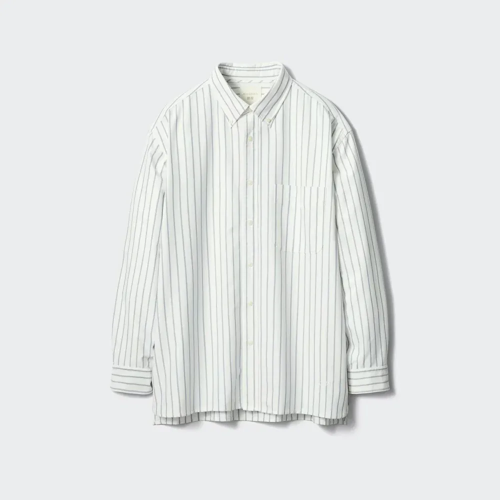 UniQlo Oxford Oversized Shirt (Striped) 484905 Japan best brand