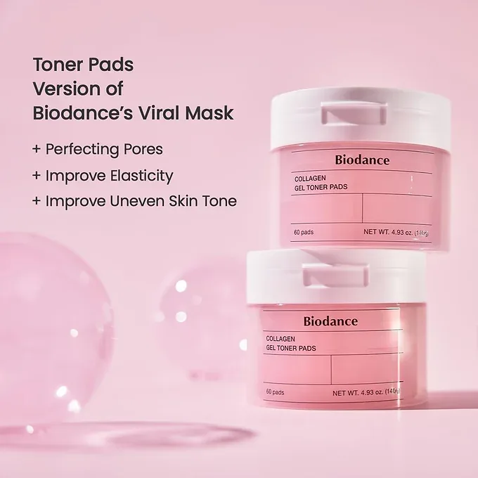 BioDance Collagen Gel Toner Pads (60 Sheets)