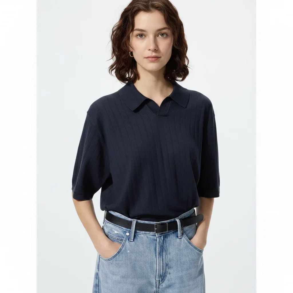 UniQlo Washable Skipper Polo Sweater 482328 Japan best brand