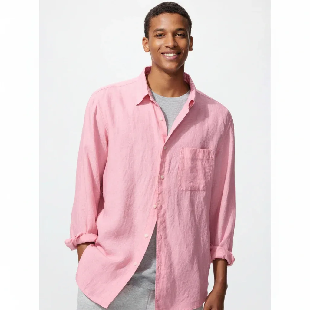 UniQlo Premium Linen Shirt 482431 Japan Best Brand
