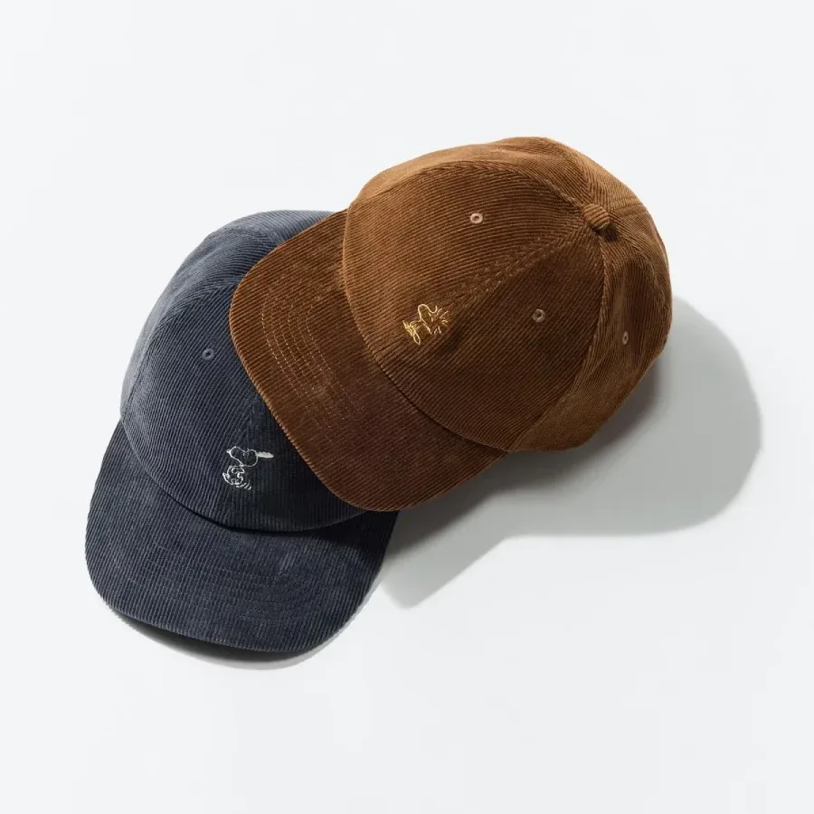 UniQlo Peanuts UV-Cut Corduroy Cap 491143 Japan best brand