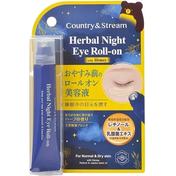 Country & Stream Herbal Night Eye Roll-On (15 ml) | Eye Serum