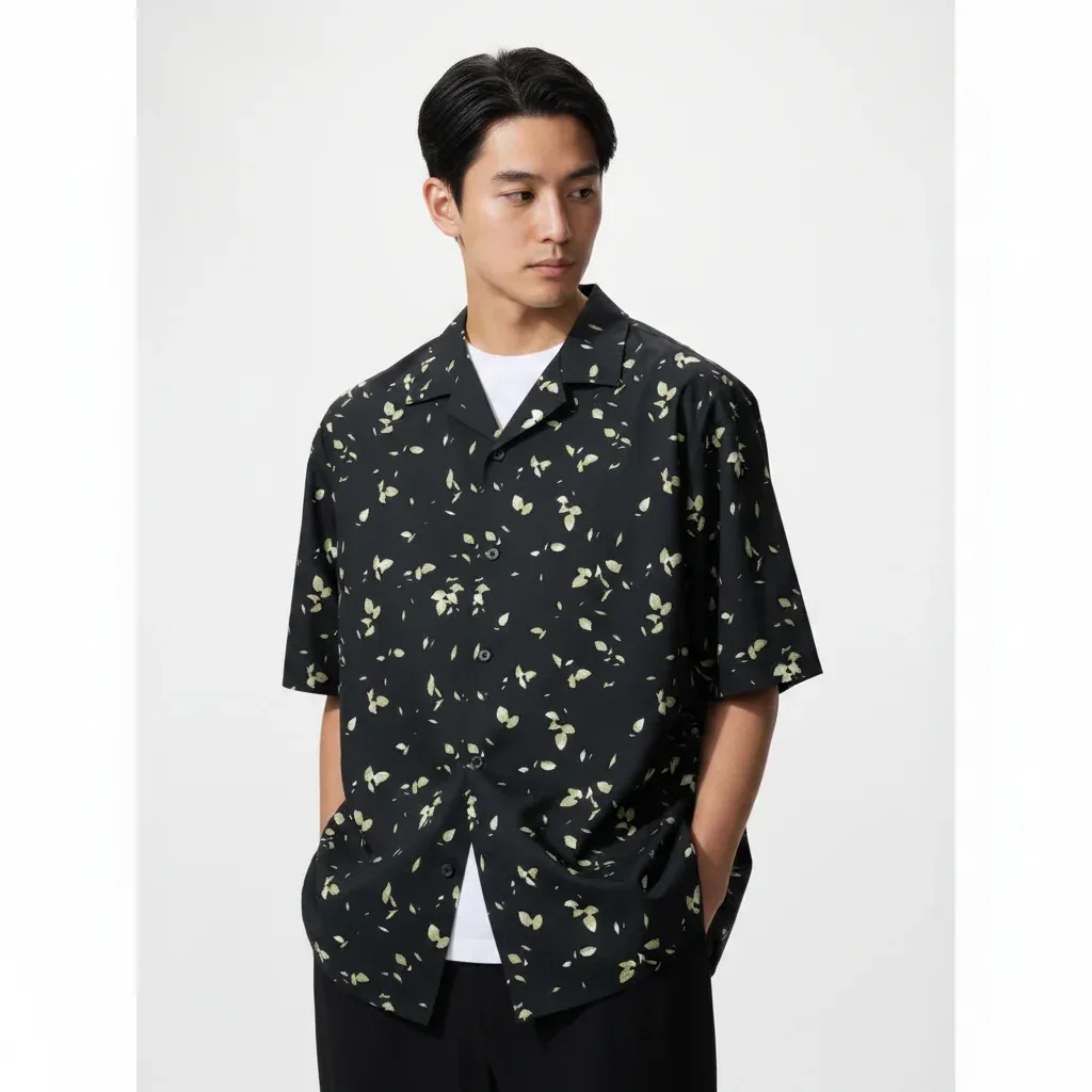 UniQlo Open Collar Shirt 482481 Japan best brand