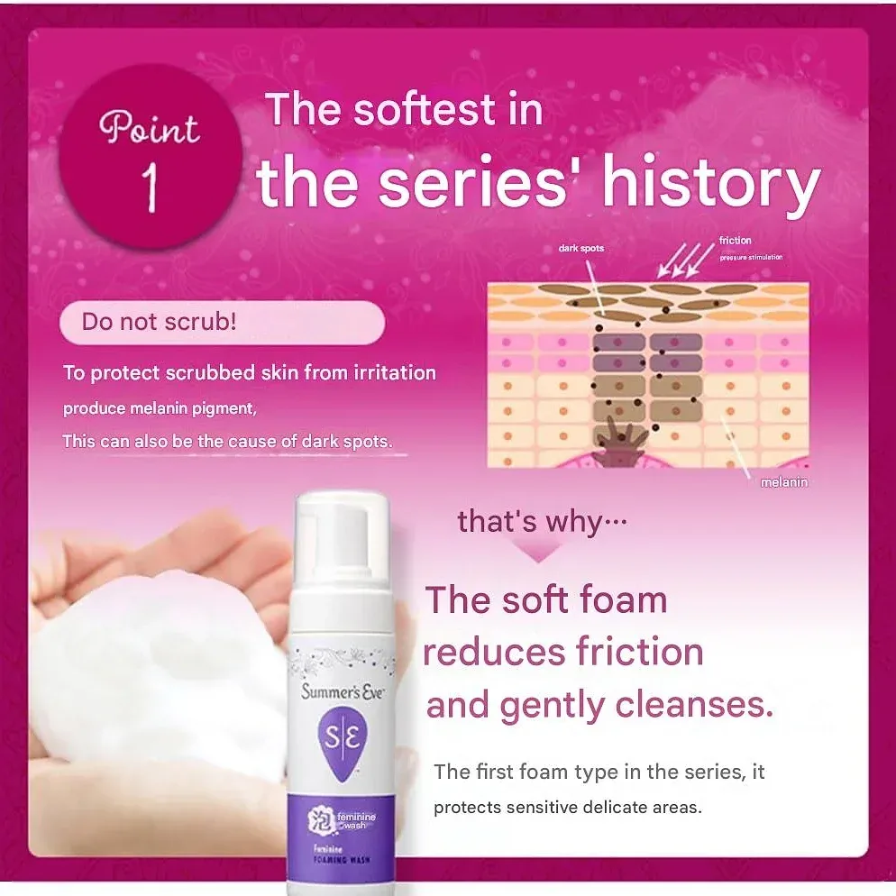 Summer's Eve Feminine Foam Wash Body Soap 150ml