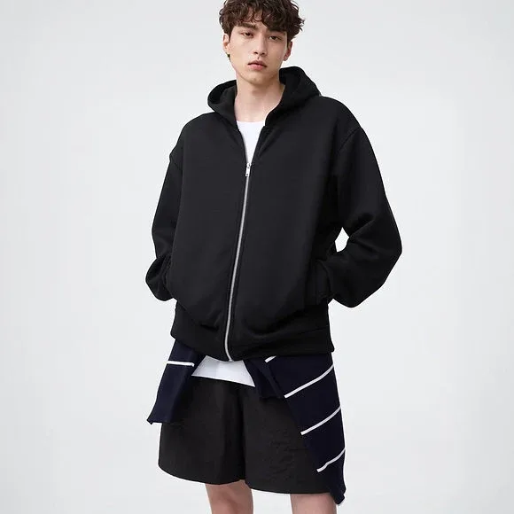 GU Puff Sweat Full-Zip Parka 357545 Japan best brand