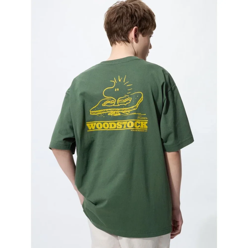 UniQlo Peanuts UT Relax Fit T-Shirt – Woodstock 489070 Japan best brand