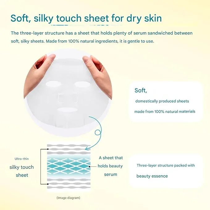 KOSE Clear Turn Sorry Skin Kininal Mask – Acne Care Face Pack (7 Sheets)