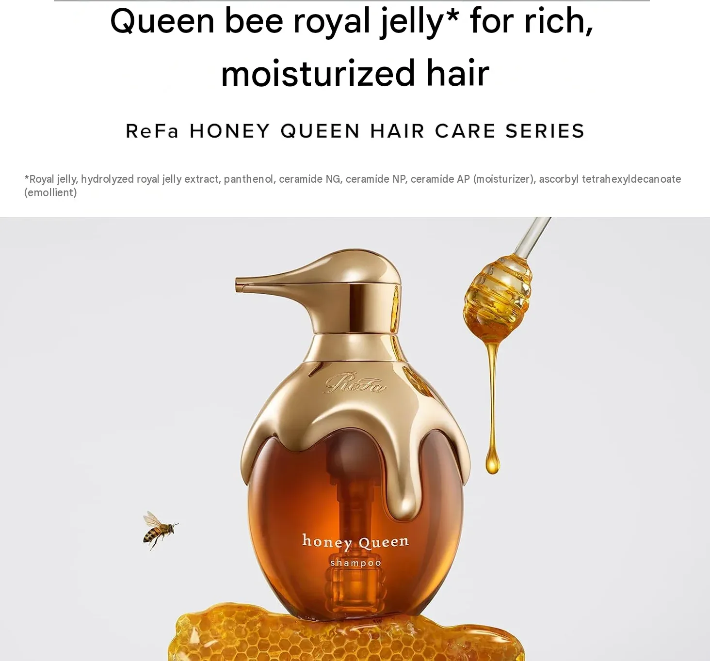 ReFa HONEY QUEEN Shampoo & Treatment (Choose Your Option) 500ml each