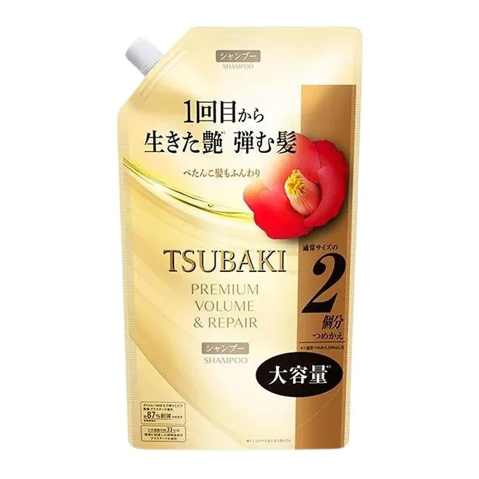 TSUBAKI Premium Volume & Repair Shampoo / Conditioner Refill (Choose Your Option)– 660 ml