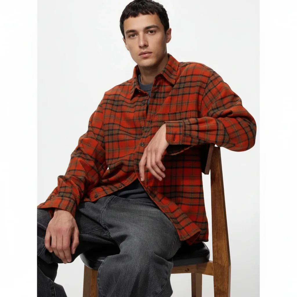 UniQlo Flannel Shirt / Tartan Check 486596 Japan best brand