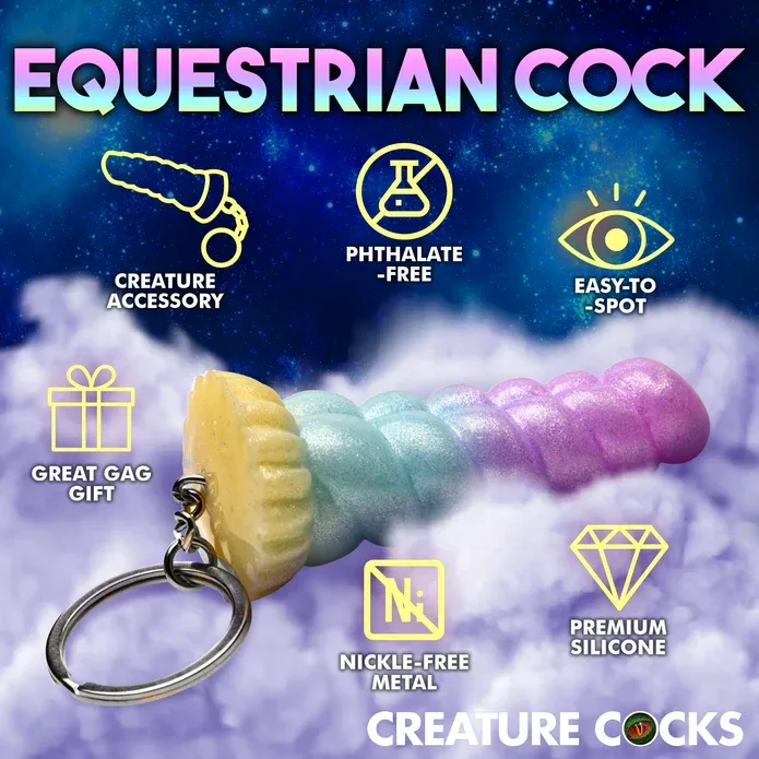 Creature Cocks - Mystique Unicorn Keychain