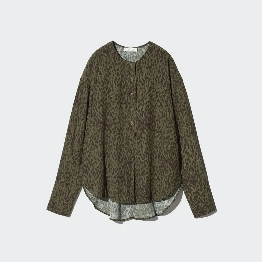 UniQlo Rayon Collarless Blouse 484563 Japan best brand