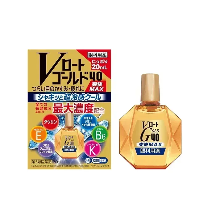 V-Rohto Gold 40 Refreshing MAX Eye Drops for Fatigue and Dryness