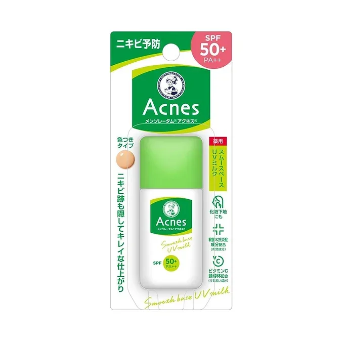Acnes Mentholatum Acne Prevention Medicated UV SPF5+/PA++ Skin Tone 30g