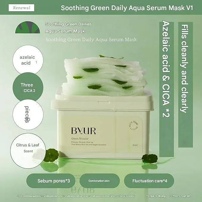 ByUR Green Wonder Daily Mask (30 Sheet Masks)