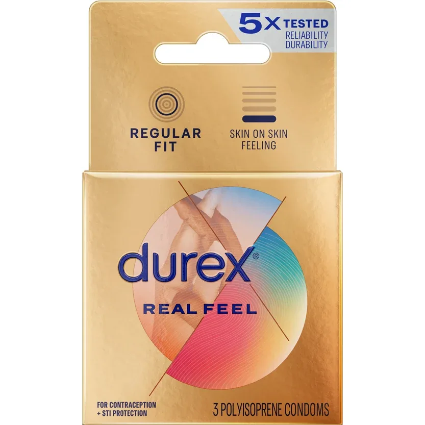 Durex Real Feel Non-Latex 3 Count Condoms