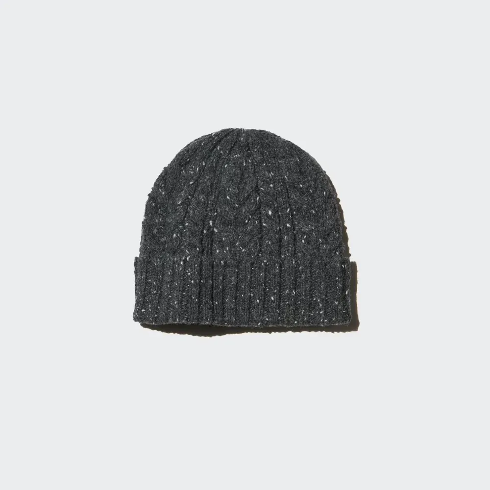 UniQlo Heattech Cable Knit Beanie 486756 Japan best brand