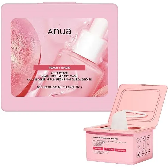 ANUA Peach Niacin Serum Daily Mask Pack (30 Sheets)