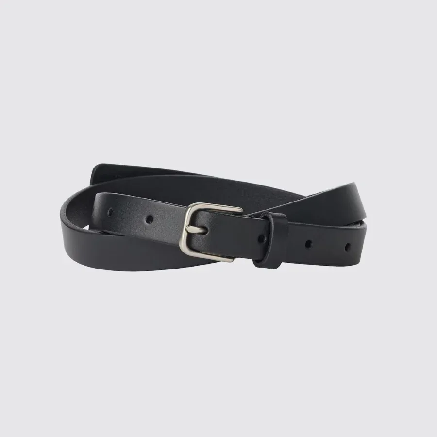 UniQlo Narrow Long Leather Belt Volpi Leather 484708 Japan best brand