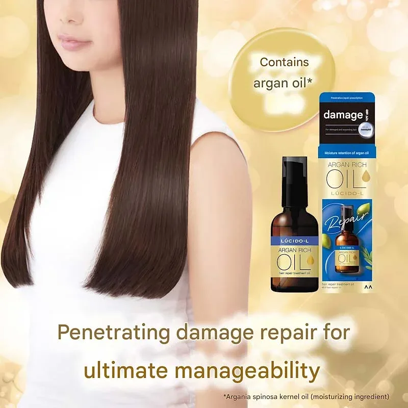 LUCIDO-L EX Hair Repair Oil | Leave-In Treatment with Argan Oil 60ml
