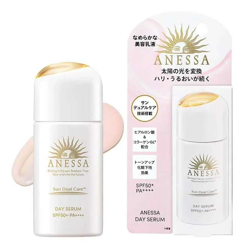 ANESSA Day Serum – UV Beauty Lotion | SPF 50+ PA++++ | Fresh Floral Scent | 30 m