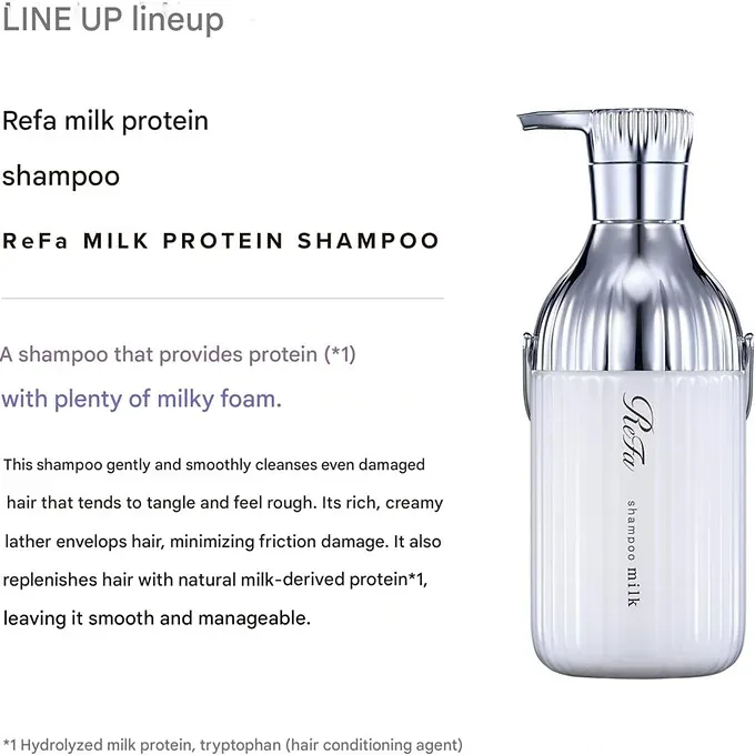 ReFa MILK PROTEIN Shampoo / Treatment (Choose Your Option) (White) 500 mL