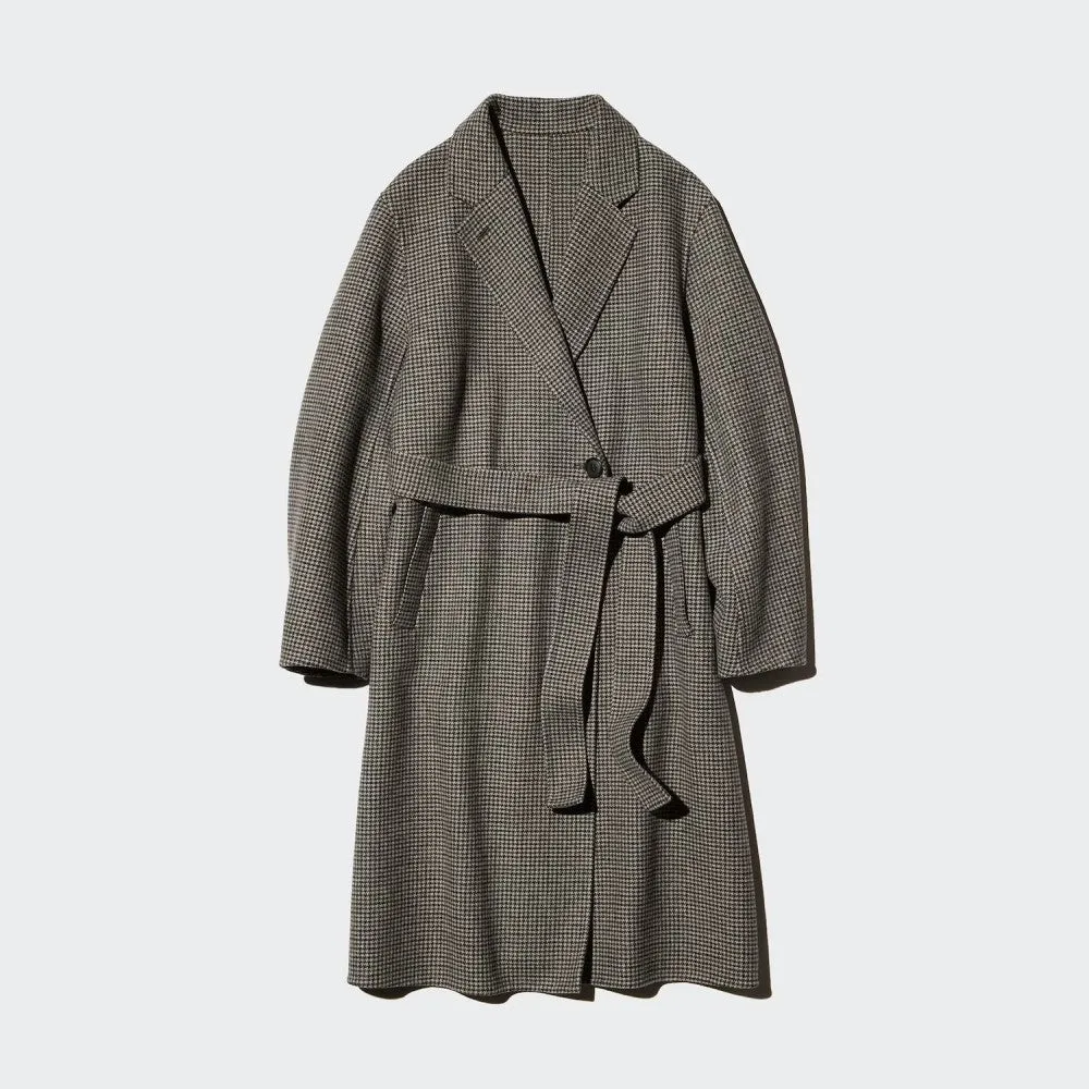 UniQlo Double Face Relaxed Long Coat 489431 Japan best brand