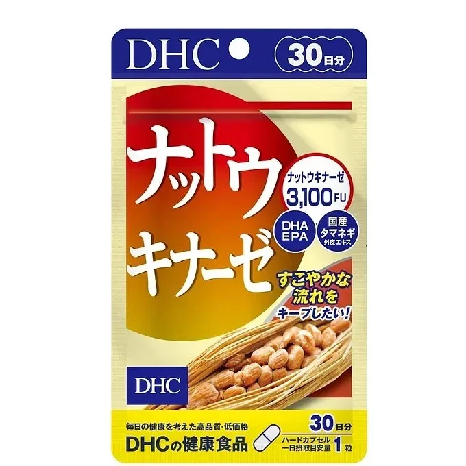 DHC Natto Kinase with Quercetin and Omega-3, 30-Day Supply
