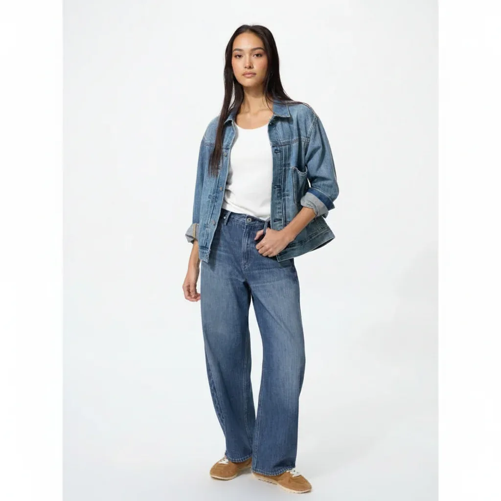 UniQlo Baggy Curve Jeans 479000 Japan best brand